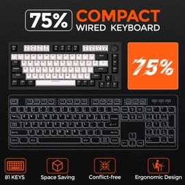DAREU EK75 Wired Mechanical Keyboard