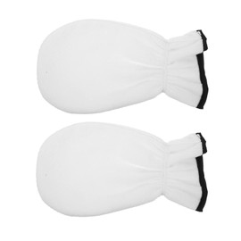 Beavorty 1pair Exfoliating Gloves for Hand Spa Care Reusable Moisturizing Hand Mask Gloves for Women Hydrating and Nourishing Gel Lining for Dry Skin Treatment and Aging Care