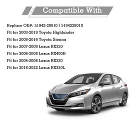 SADIFOKPLY 51942-28010 CNC Spare Tire Socket Tool, Stainless Steel Spare Wheel Handle Compatible with Toyota Lexus Highlander Sienna