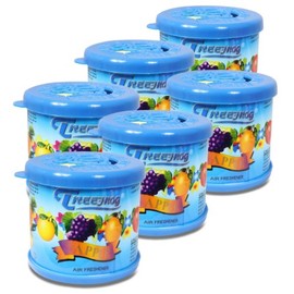 Pack of 6 TreeFrog Gel-Typed Automotive Cup-Holder Air Freshener (Apple Scented)