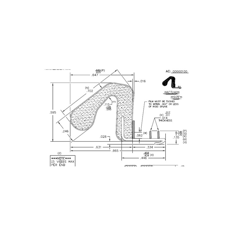 KS Hardware Foam Kerf Weather-Stripping, 3 x 96 inches, Brown