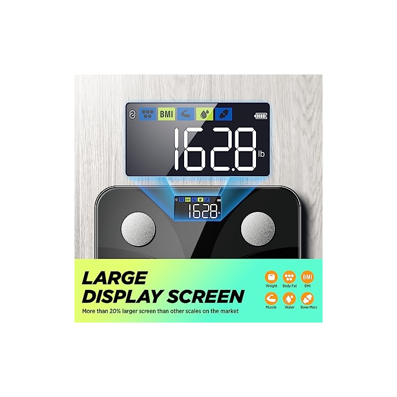 RunSTAR Body Fat Scales People with Large Display 180 kg