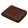 Yoshi Mens RFID Blocking Full Zip Around Leather Coin Pocket