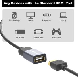 Pacroban HDMI Coupler 8K Female to Female High Speed HDMI 2.1 Connector Adapter 8K@60Hz and 4K@120Hz HDR Extender for HDTV, Laptop, Computer, PC, Monitor, Projector, TV, Gaming, Home Theater, 2 Pack
