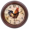 VIKMARI 8.5" Vintage Rooster Kitchen Clock Silent Wall Clock for