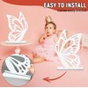 Large Size Wooden Butterfly Decor, White Large Butterfly Cutout Backdrop,
