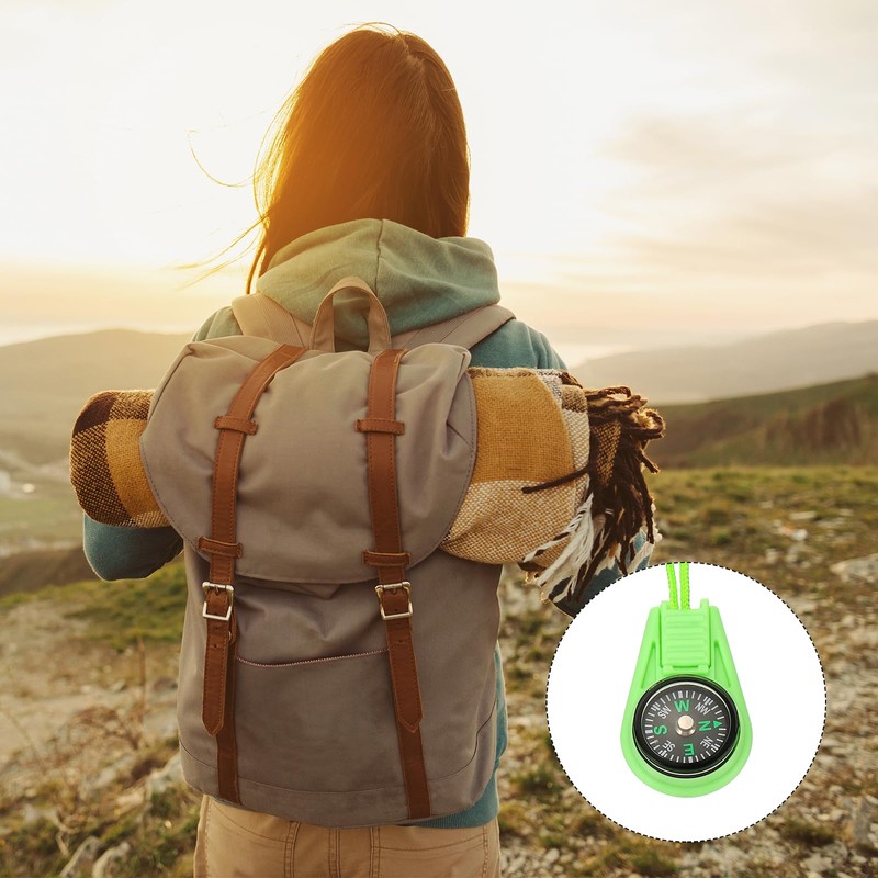 PATIKIL Mini Survival Compass, 25 Pcs Button Compass Bulk kit
