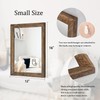 AAZZKANG Rustic Wood Mirror Rectangle Decorative Wall Mirrors with Frame