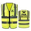 A-SAFETY FAA Licenced Drone Pilot High Visibility reflective Vest for