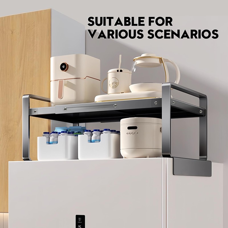 (17-31.5 inches) Adjustable Refrigerator or Washer Top Storage Rack -