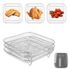 Set of 3 Air Fryer Rack, Stackable Multi-Layer 304 Stainless