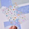 Summer Ocean Nail Art Stickers Decals 5D Embossed Cute Nail