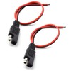 SDTC Tech 2 Pcs 18AWG SAE Extension Cable 2-Pin SAE