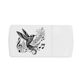 'Musical Hummingbird' Pill Box with Tablet Splitter (PI00030578)