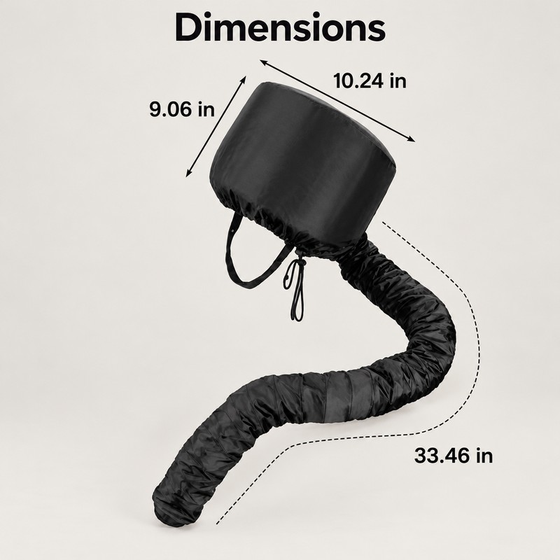 Reusable Hair Dryer Bonnet Cap for At-Home Hair Drying –