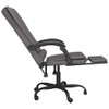 YAFF Massage Reclining Office Chair Gray Faux Leather-9775