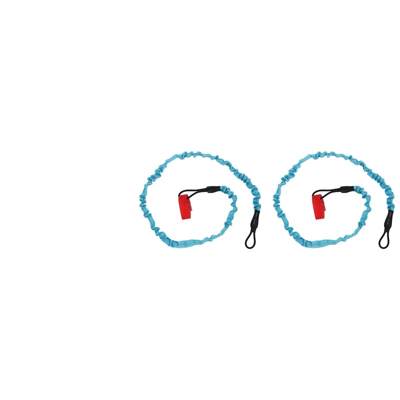 2Pcs Kayak Paddle Leash Nylon Rubber Corrosion Resistant Stretchable Anti