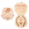 Wooden Baby Tooth Fairy Box Teeth Holder for Kids Lost