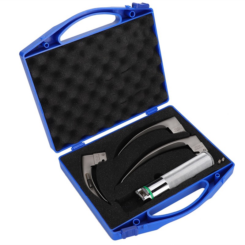 Stainless Steel Diagnosis Laryngoscope Set Adult Children Throat Detection Tool