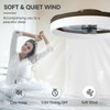 VOLISUN Low Profile Ceiling Fans with Lights and Remote, 19.7in