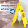 Chapou 4 Pack 24 Inch Blank Floor Sign Yellow A-frame