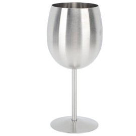 Stainless Steel Stem Wine Glasses Durable 304 Stainless Steel Wine Goblets for Party Office Wedding Anniversary