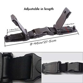 Car Seat Safety Belt Clip Buckle Lock Seat Chest Harness Clip, Universal Replacement Child Safety Belt Buckle for Strollers High Chairs, Trend Adjustable Guard(Black)