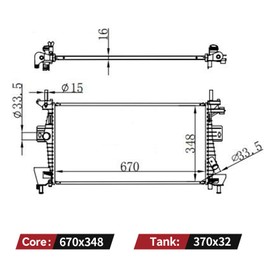YITAMOTOR Radiator Compatible with 2012 2013 2014 2015 2016 2017 2018 Ford Focus L4 2.0L OE Style Radiator