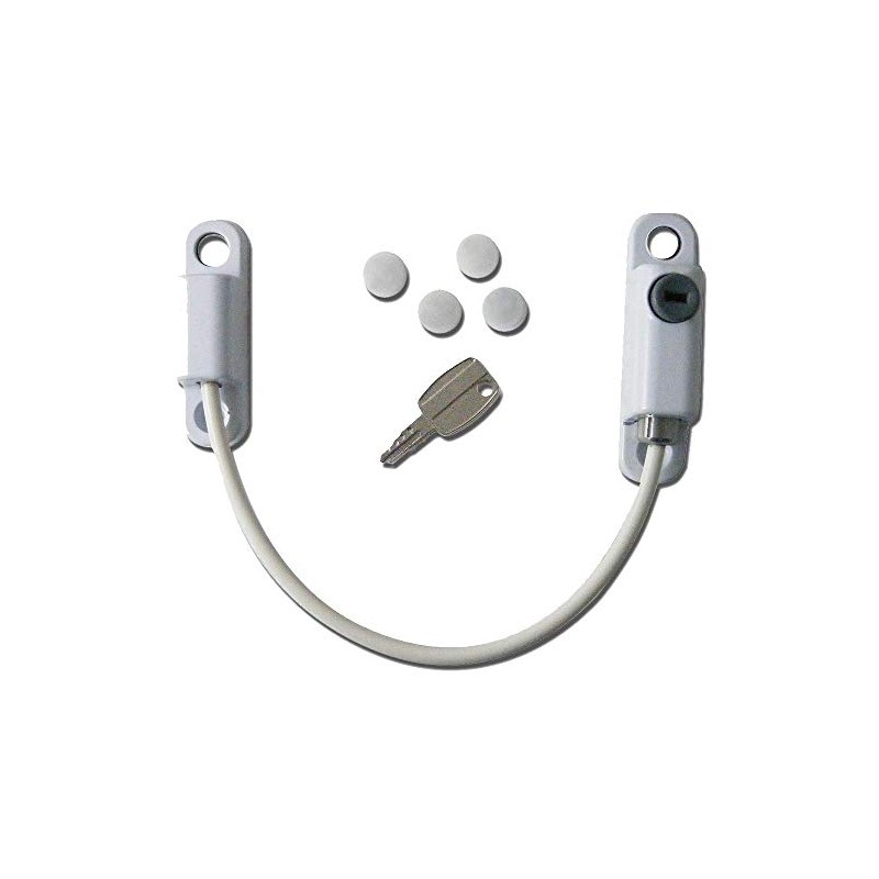 Lockable 150mm Cable Window Restrictor Lock