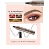 2pcs Eyebrow Pencil, 3D Microblading Eyebrow Pen Contouring Pen, Waterproof
