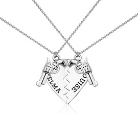 PLITI Thelma And Louise Movie Gift Thelma And Louise Friendship Gift Thelma And Louise Necklace Set For Best Friend (Thelma Louise set necCA)