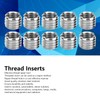 Jeanoko 10Pcs Thread Inserts Hardware Fastener Inner M6*1.0 Outer M8*1.25