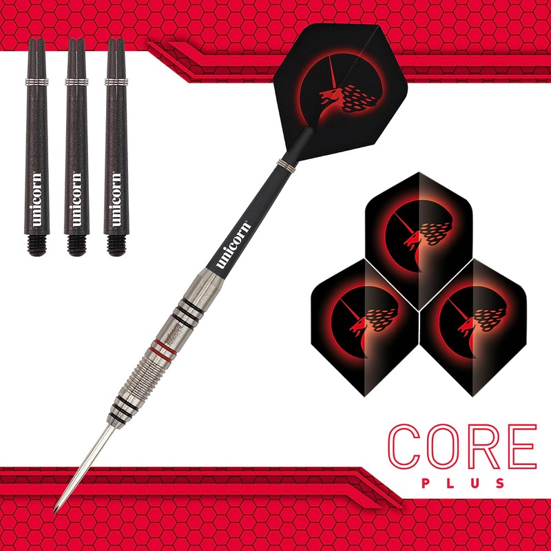 Unicorn Steel Tip Darts Set | Core Plus | Tungsten