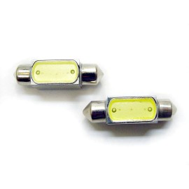 Lumiglow 36mm Cool White Interior Courtesy Dome Light Bulbs LEDs Lamp Lens 65-95 Chevy