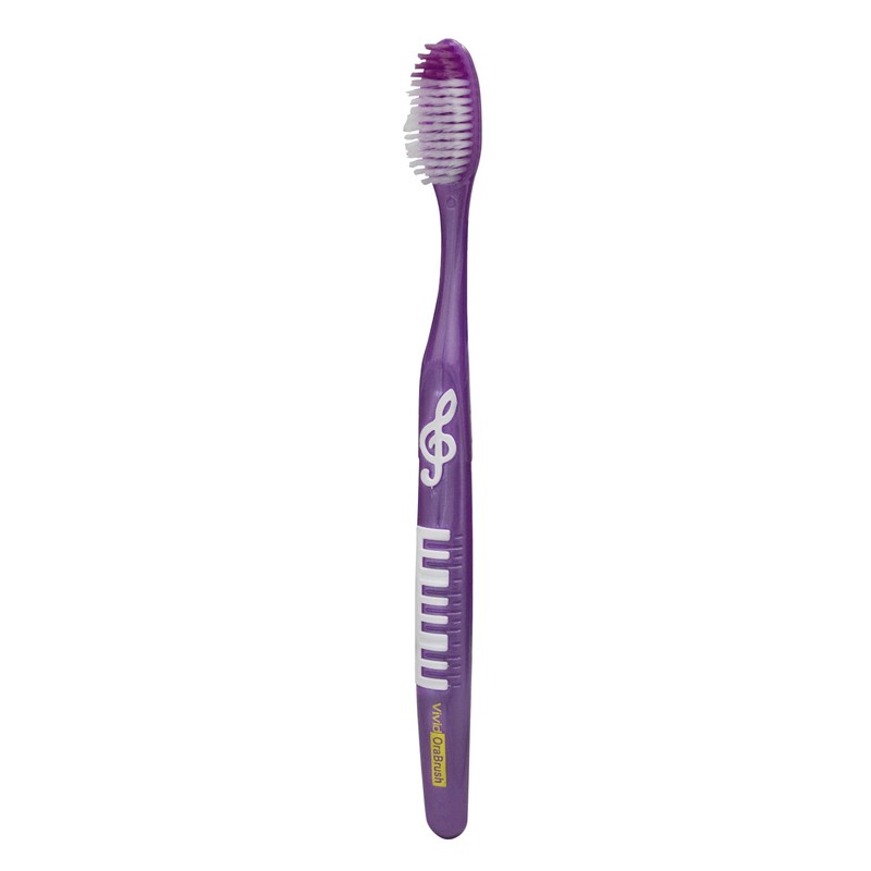 Vivid OraBrush Premium Quality Nylon Filament Toothbrushes – Softer, Rubber