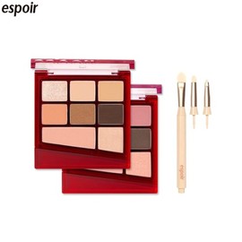 ESPOIR Real Eye Palette All New + Changeable Brush Set 4items, Palette:01 Every Beige