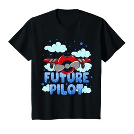 Kids Future Pilot Airplane Toddler Boy Girl T-Shirt