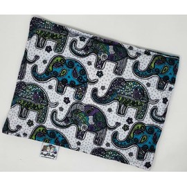'NUGGLEBUDDY New! Microwavable Moist Heat and Aromatherapy Pack-Cold Pack! Gorgeous Elephant Mandala Flannel Fabric Infused with Sweet Lavender Aromatherapy!