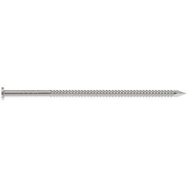 Simpson Strong-Tie S10SND5 Ring-Shank Wood Siding Nail, 3 Inch x 0.113 Inch, 12 Gauge, Full Round Head, Diamond Point, Type 304 Stainless Steel (Pack of 600)