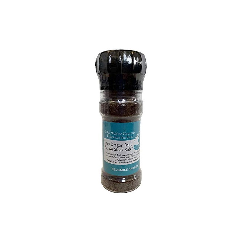 Salty Wahine Gourmet Hawaiian Sea Salts, Fiery Dragon Fruit &