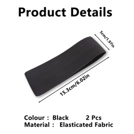 Black Armband Funeral, 2 Pcs Black Elasticated Arm Bands Football Mourning Armband Adjustable Black Funeral Armband Captains Band Loop Closure Arm band for Respect Memorial Soccer Basketball