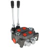 Timunr 2 Spool 25GPM Hydraulic Directional Control Valve, 3000PSI BSPP