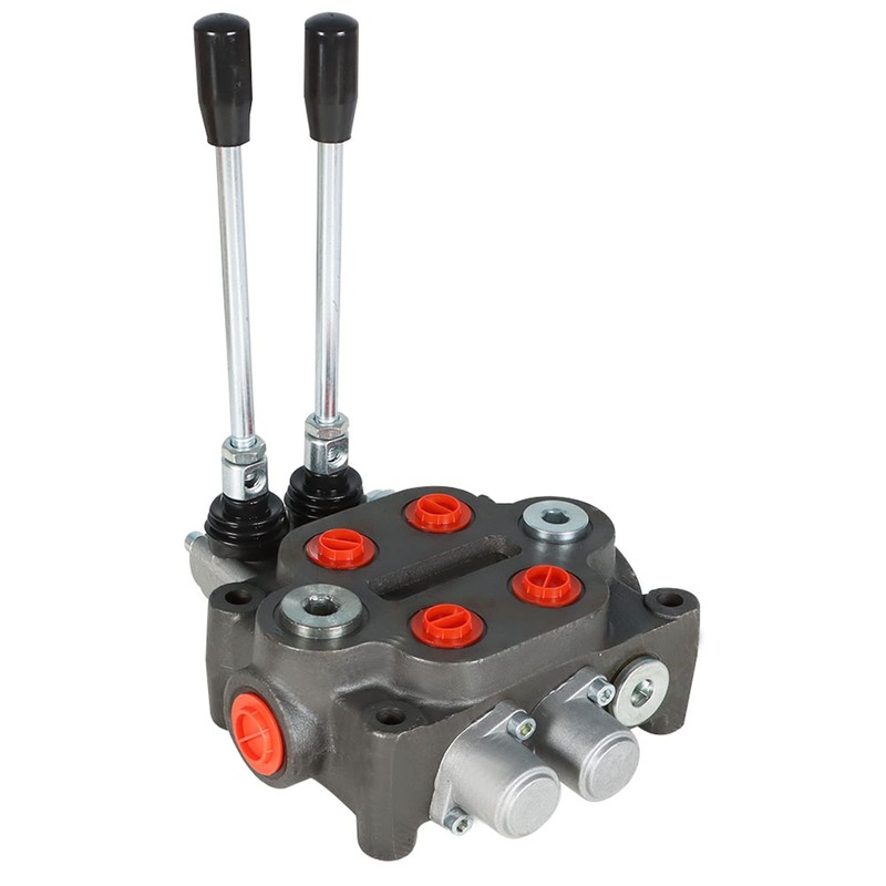 Timunr 2 Spool 25GPM Hydraulic Directional Control Valve, 3000PSI BSPP