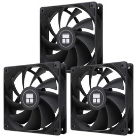 Thermalright TL-C12C X3 CPU Fan 120 mm Case Fan, 4-Pin PWM Silent Computer Fan with S-FDB Bearing Included, Up to 1550RPM Fan (Pack of 3)