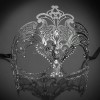 Couples Silver Masquerade Masks