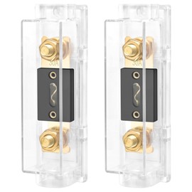 Heschen Car Audio Video Stereo ANL Fuse Holder, 0/2/4 Gauge In and Out, with 30A ANL Fuse (2)