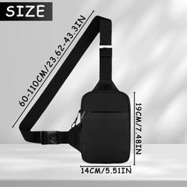 AWAVM Sling Bag,Chest Bag Cross Body for Men Women, Water Resistant Crossbody Bag,Mini Breathable Crossbody Shoulder Bag with Zipper Strap for Sport Running Hiking Jogging Cycling Travelling