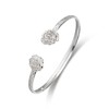 Better Jewelry .925 Sterling Silver Rose Bangles Women Woman Silver