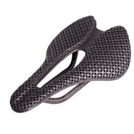 3D Printed Bike Saddle with Full Carbon Fiber for Men/Women - 7 * 9mm Carbon Rails - Adaptive Bicycle Seat for Mountain Road & Gravel Bike
