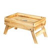 BalterFF Chicken Picnic Table Feeder Wood Feed Chicken Coop Accessories